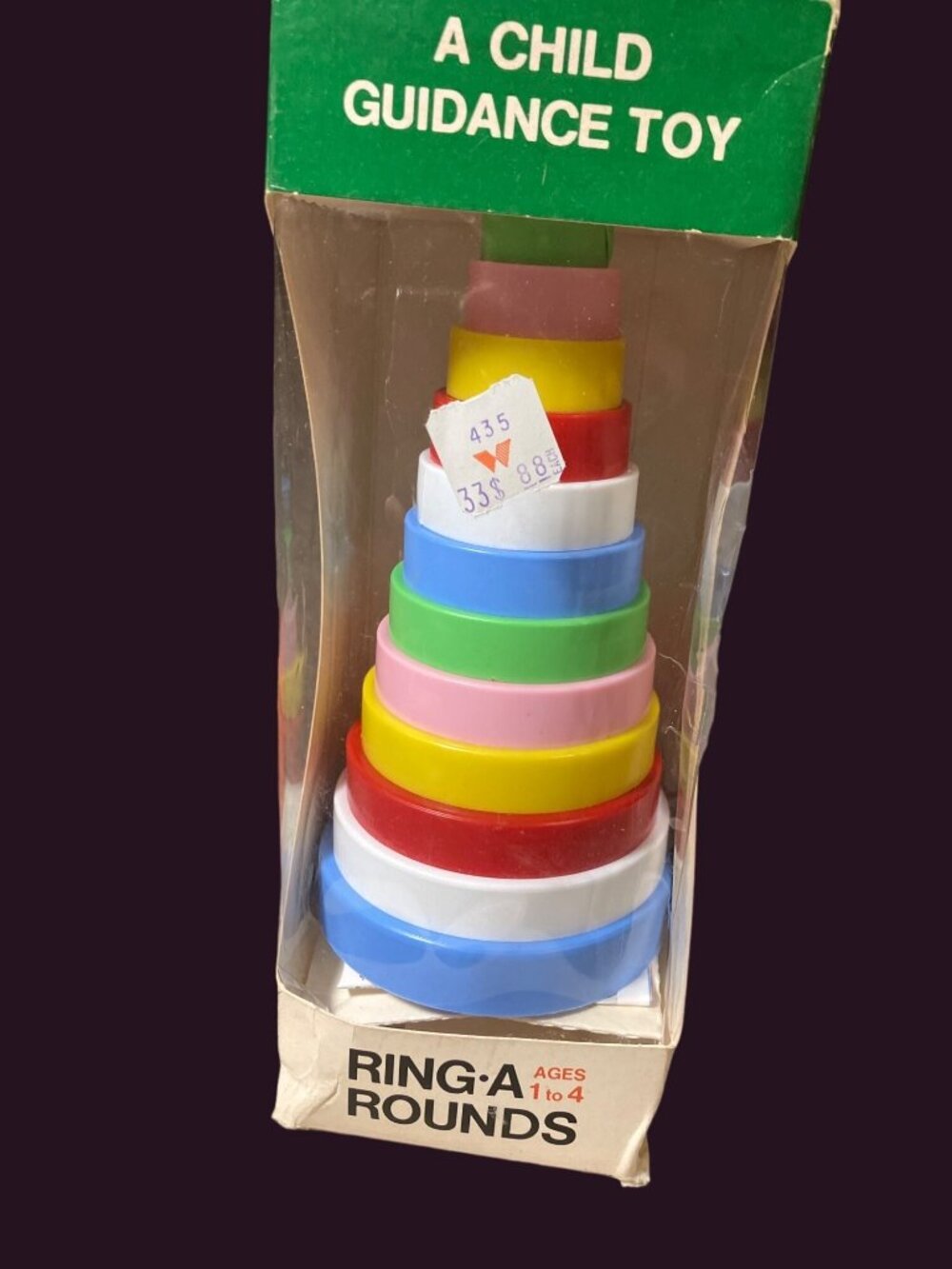 Child Guidance TOY Ring A Rounds Colorful Coordination Vintage 1972